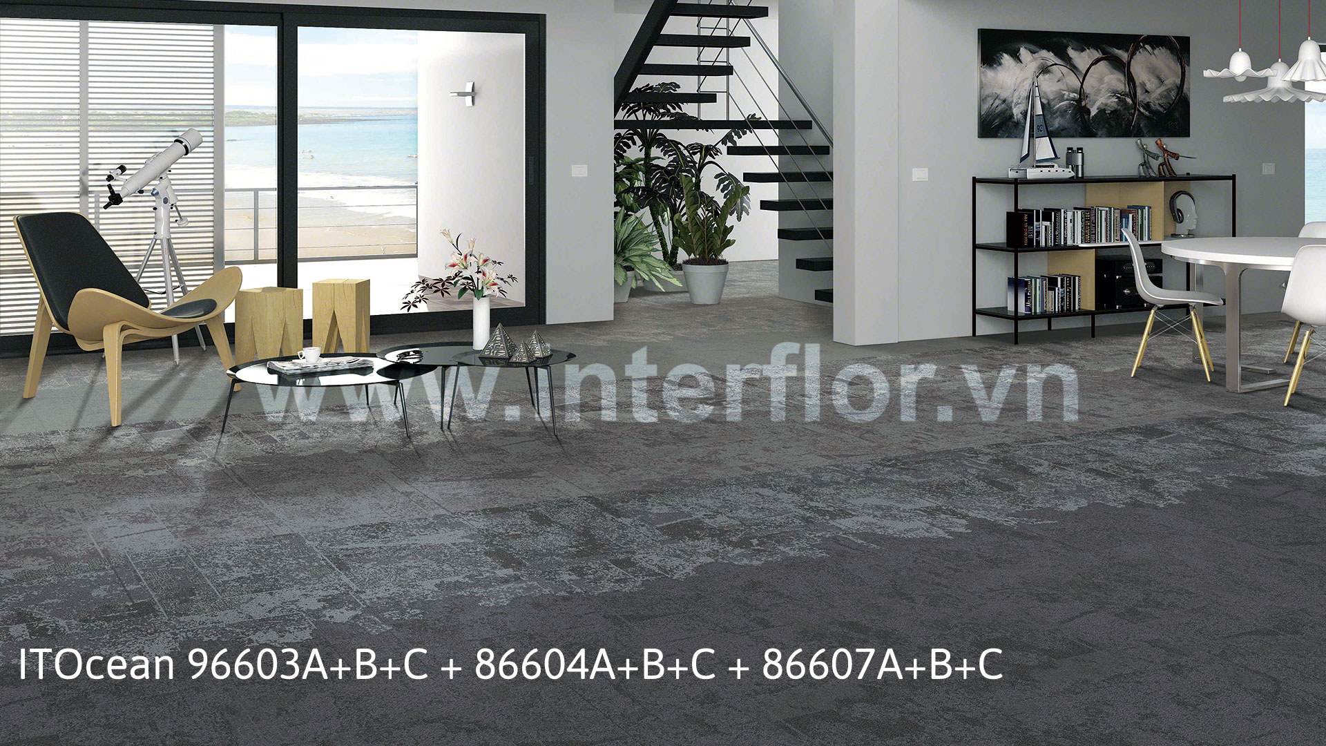 Thảm Interfloor ITOcean 86603a+b+c+86604a+b+c+86607a+b+c