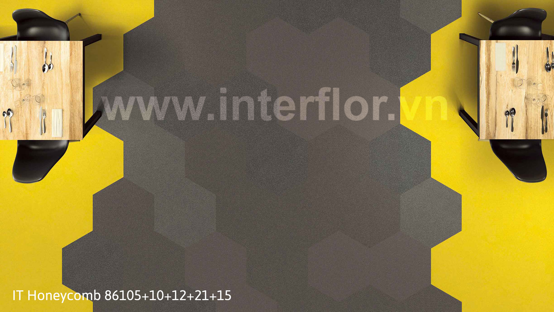Thảm Interflor ITHoneycomb 86105+10+12+21+15