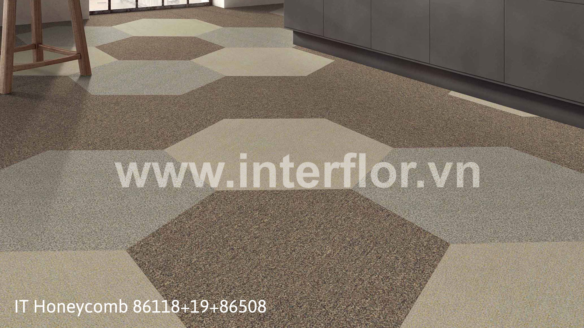 Thảm Interflor ITHoneycomb 86118+19+86508