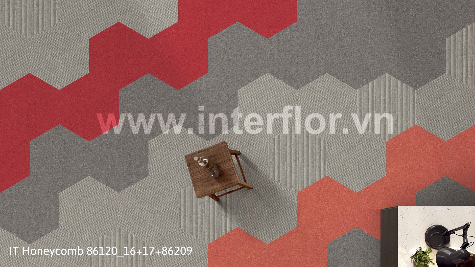 Thảm Interflor ITHoneycomb 86120+16+17+86209