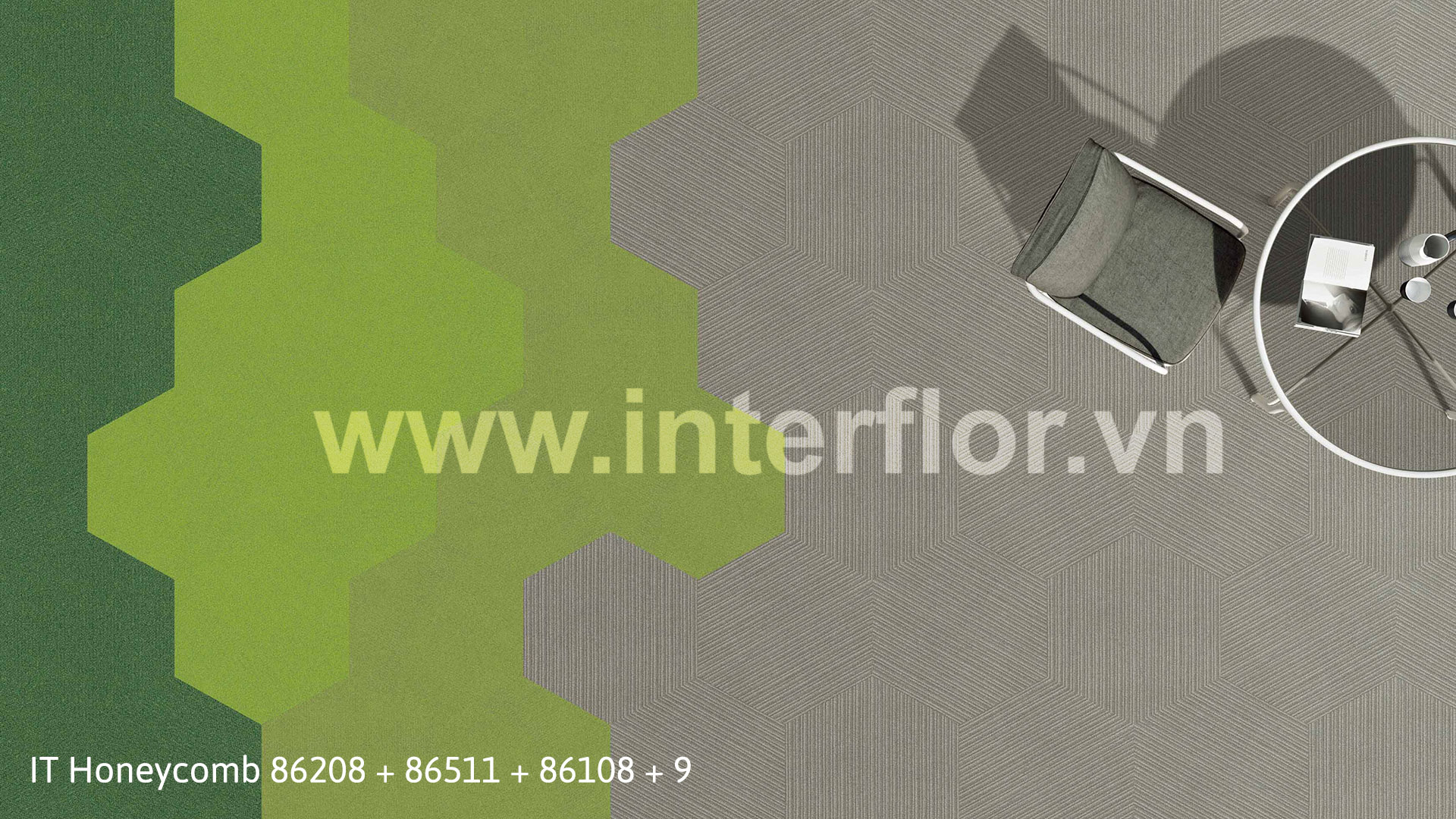 Thảm Interflor ITHoneycomb 86208+86511+86108+9