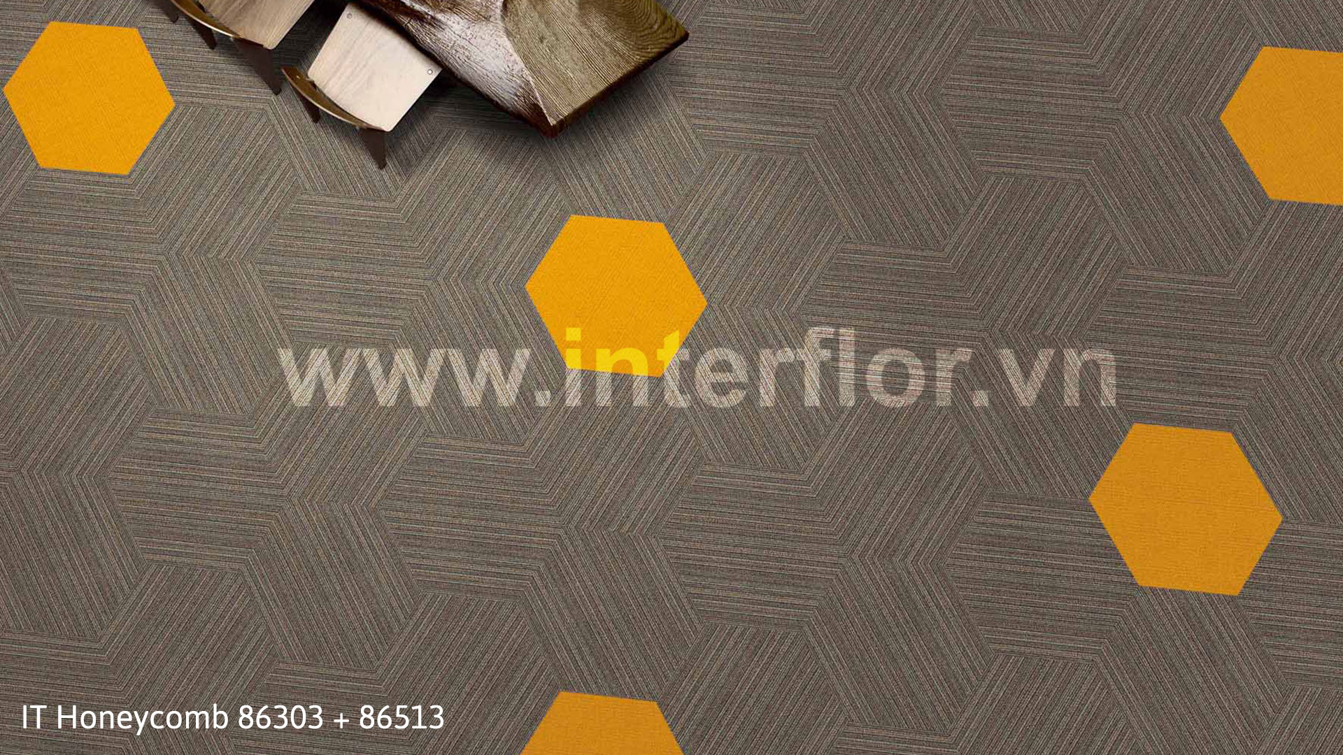 Thảm Interflor ITHoneycomb 86303+86513