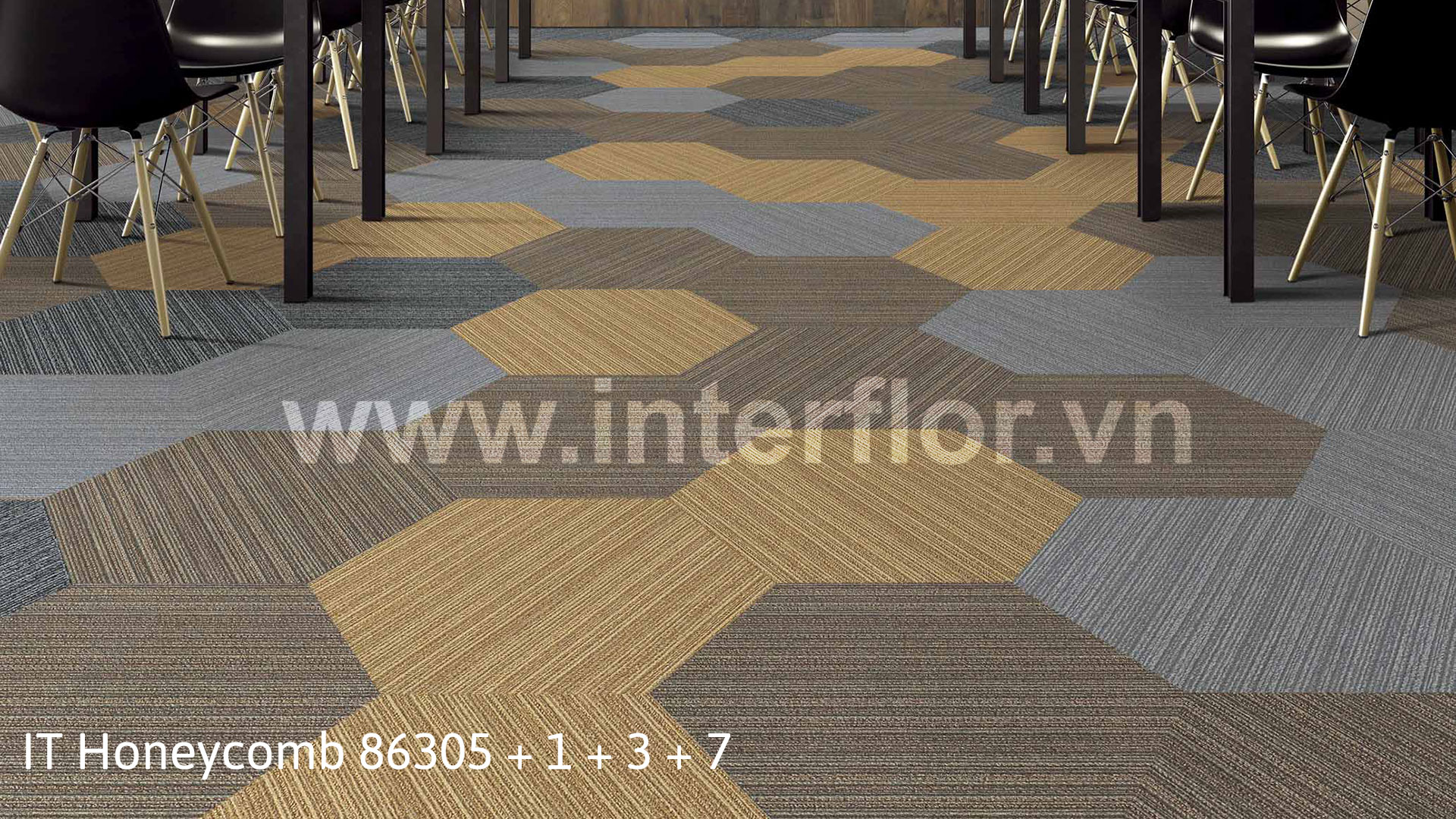 Thảm Interflor ITHoneycomb 86305+1+3+7