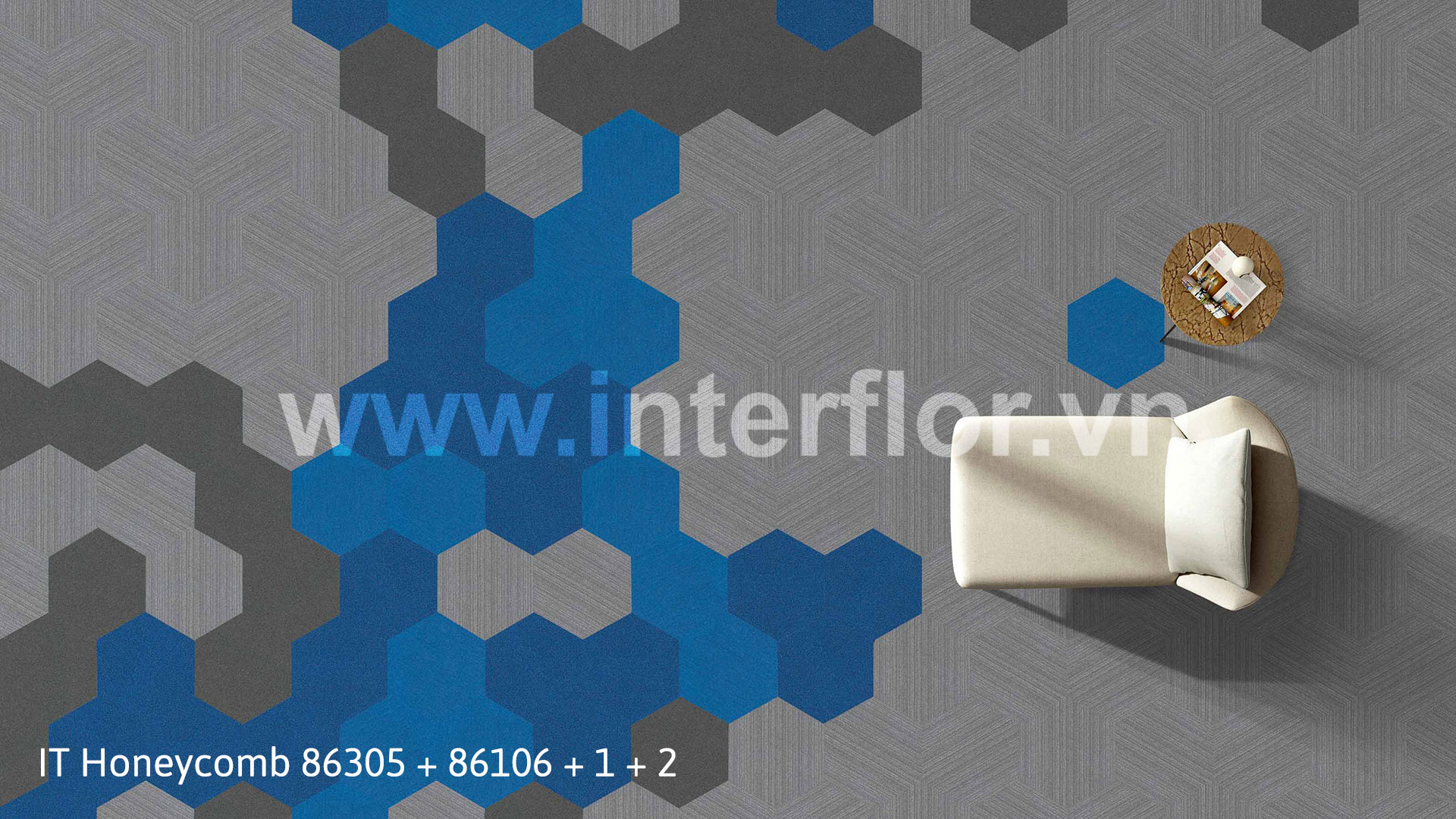 Thảm Interflor ITHoneycomb 86305+86106+1+2