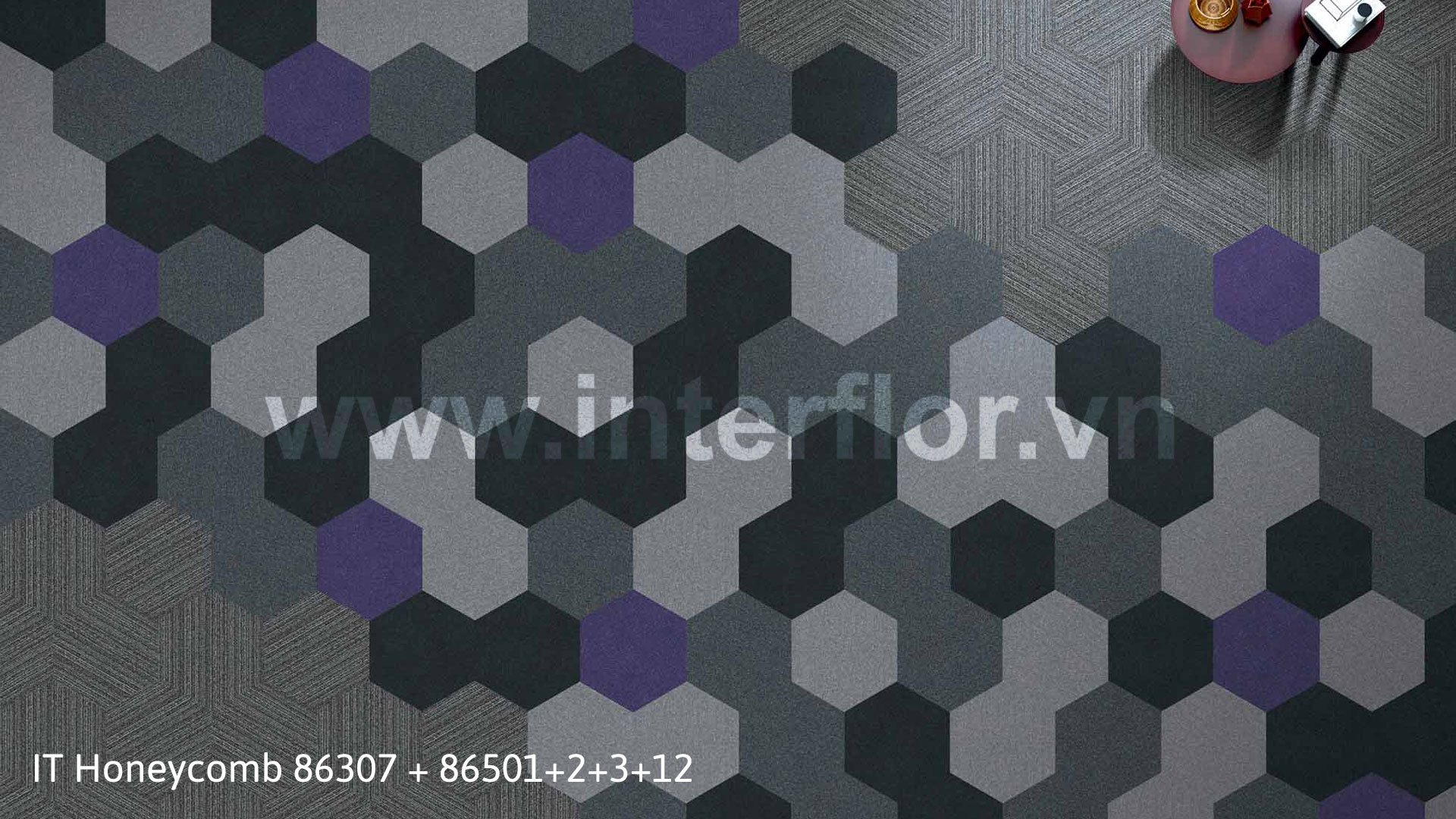 Thảm Interflor ITHoneycomb 86307+86501+2+3+12