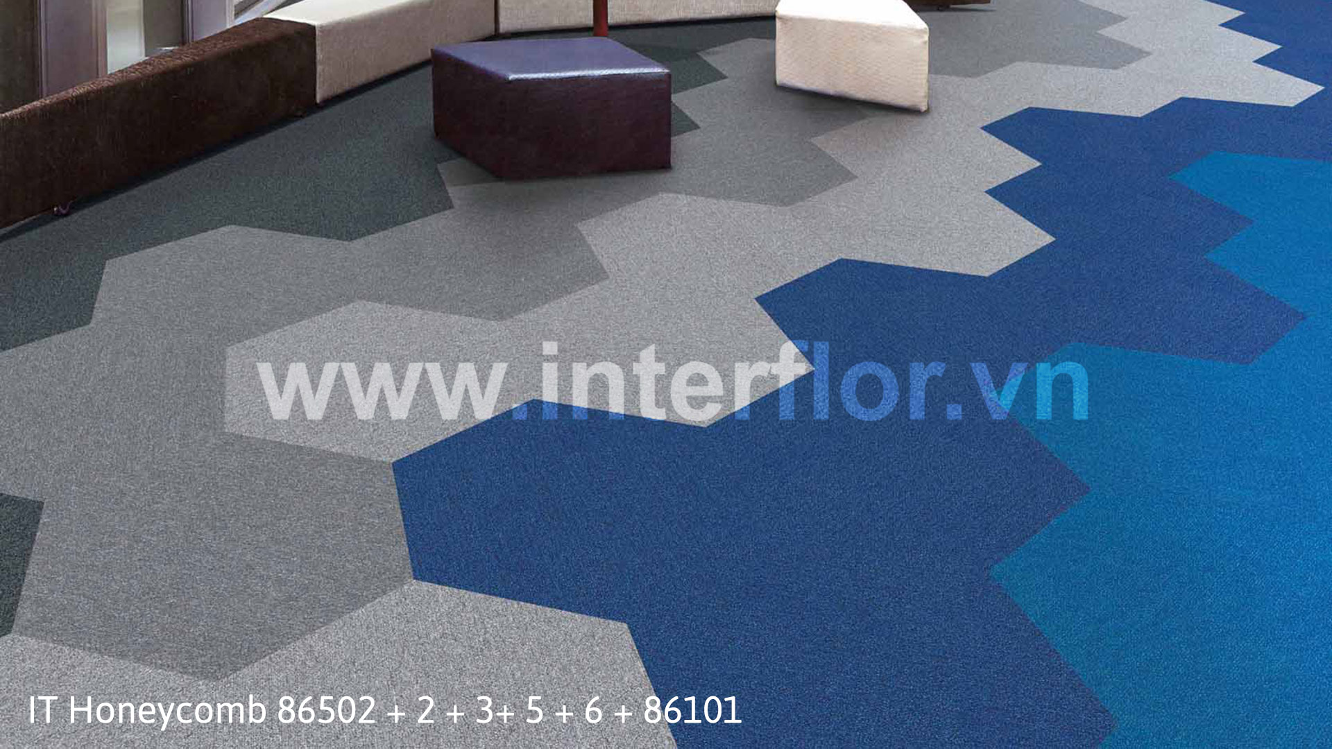 Thảm Interflor ITHoneycomb 86502+3+5+6+86101+15