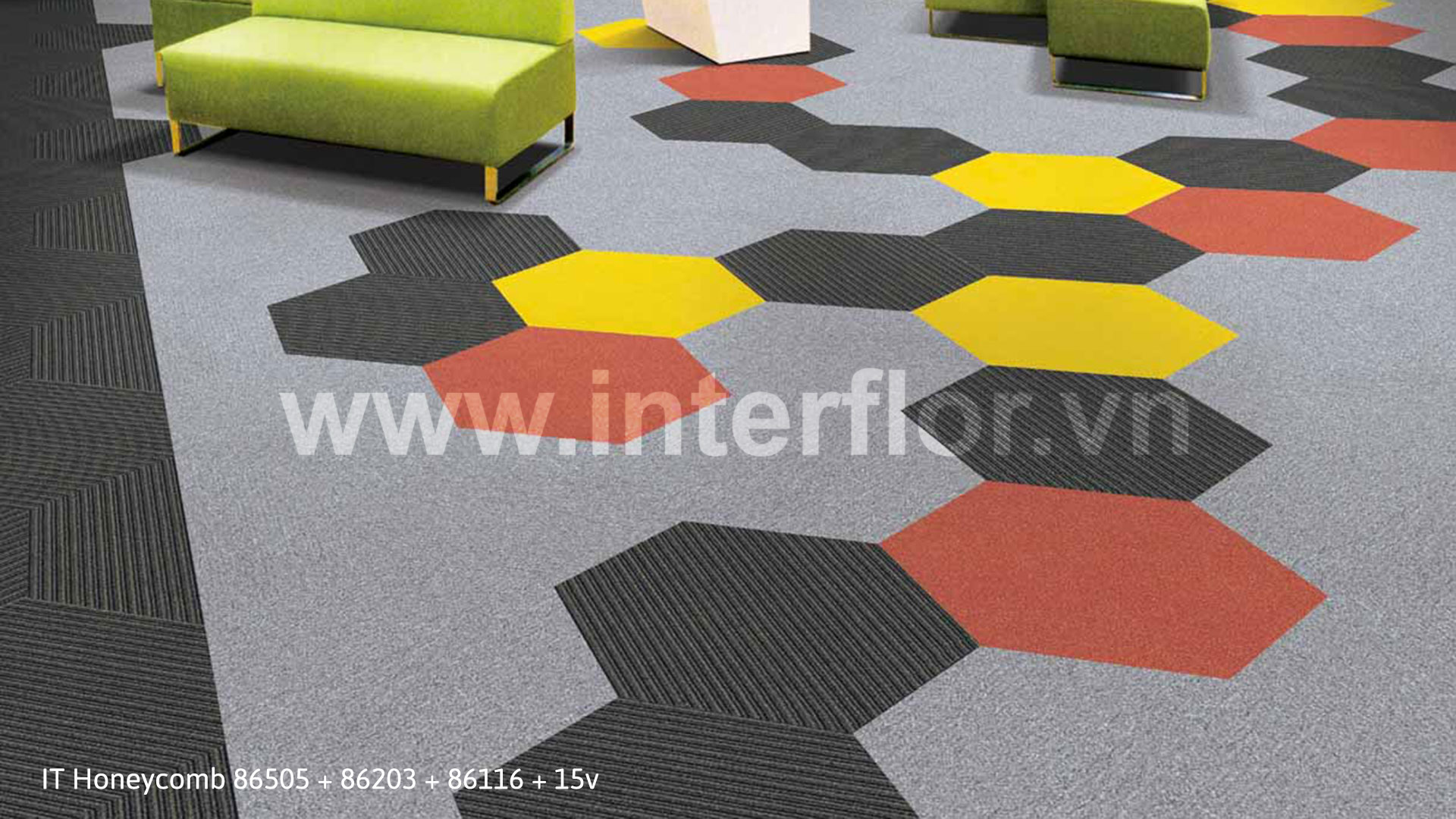 Thảm Interflor ITHoneycomb 86505+86203+86116+15