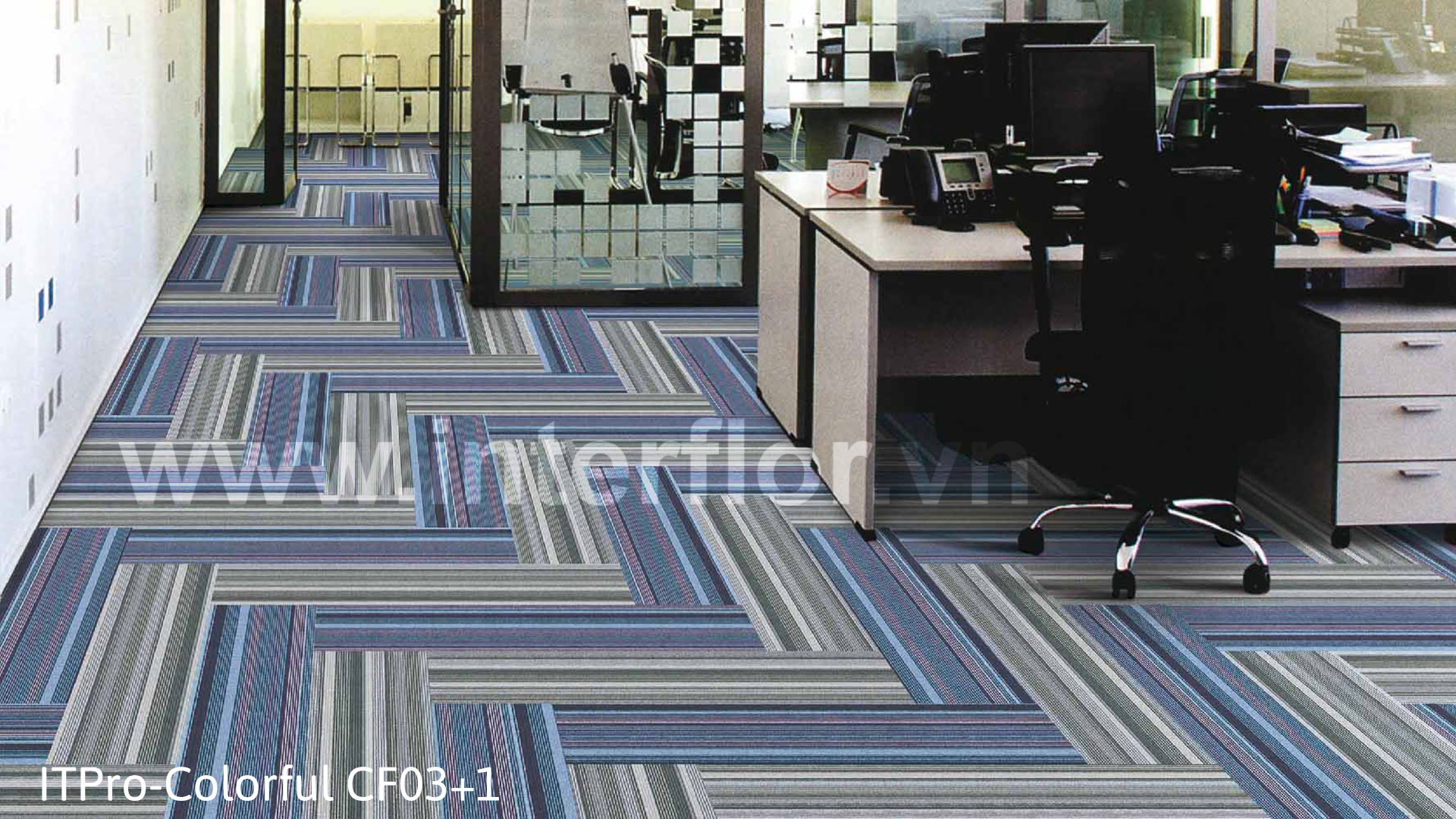 Thảm Interflor ITPro-Colorful CF03+1